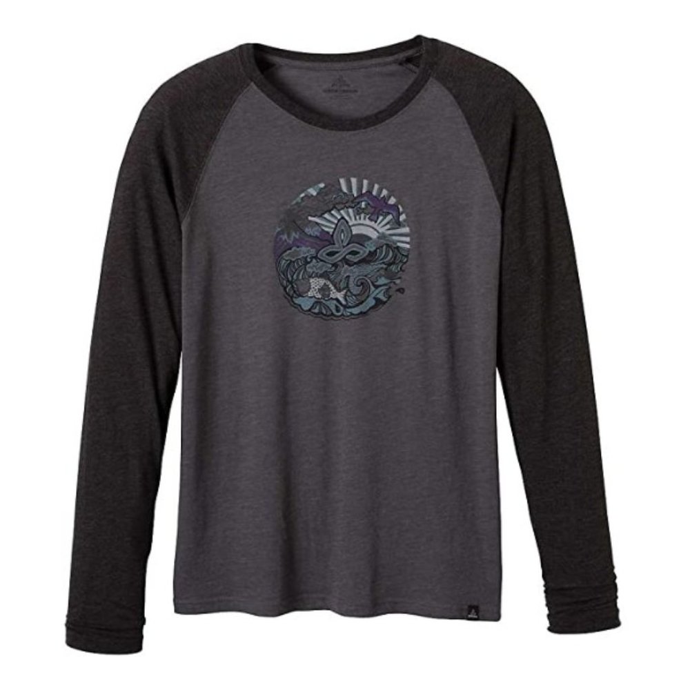 Prana Men's Ecuador Graphic Raglan Shirt Size Small